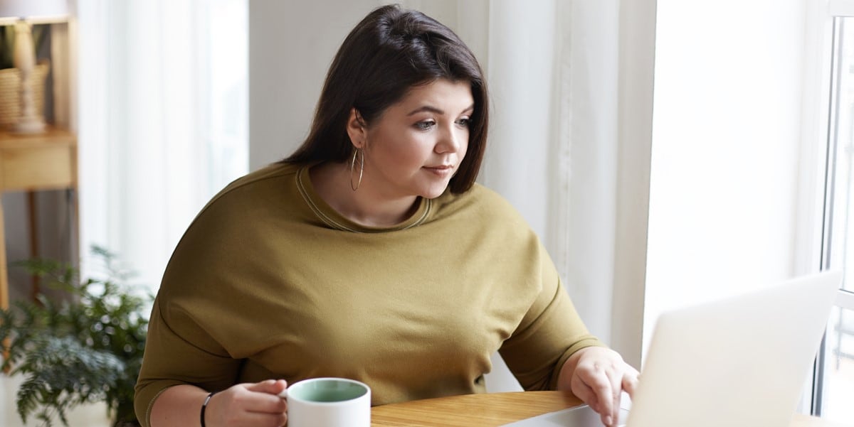 woman working at a desk